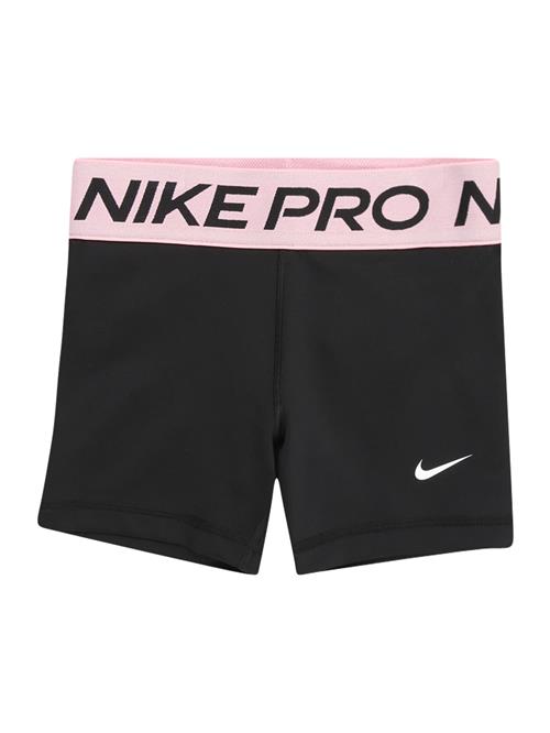 NIKE Sportsbukser 'Pro'  lyserød / sort / hvid