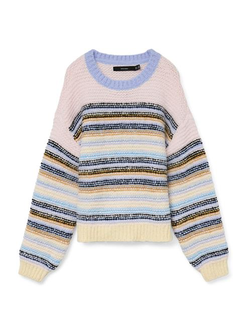 VERO MODA Pullover 'VMBONBON'  himmelblå / lyserød / sort