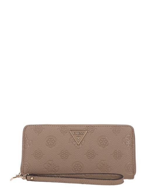 GUESS Tegnebog 'CRESIDIA II SLG LRG ZIP AROUND'  mørkebeige