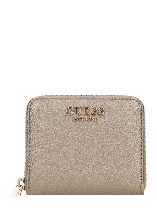 GUESS Tegnebog 'LAUREL II SLG SMALL ZIP AROUND'  guld
