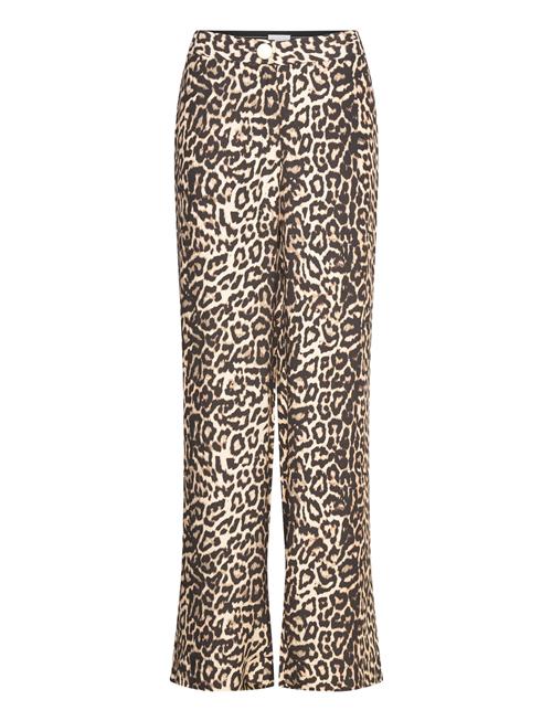 Pants In Leo Print - Petra Fit Coster Copenhagen Brown