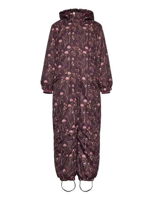 Snow Suit Aop Minymo Burgundy