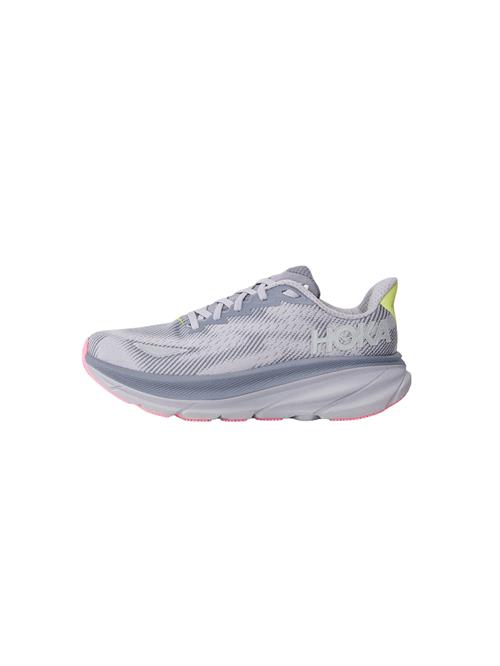 HOKA Løbesko 'CLIFTON 9'  basalgrå / lysegrå / neongrøn