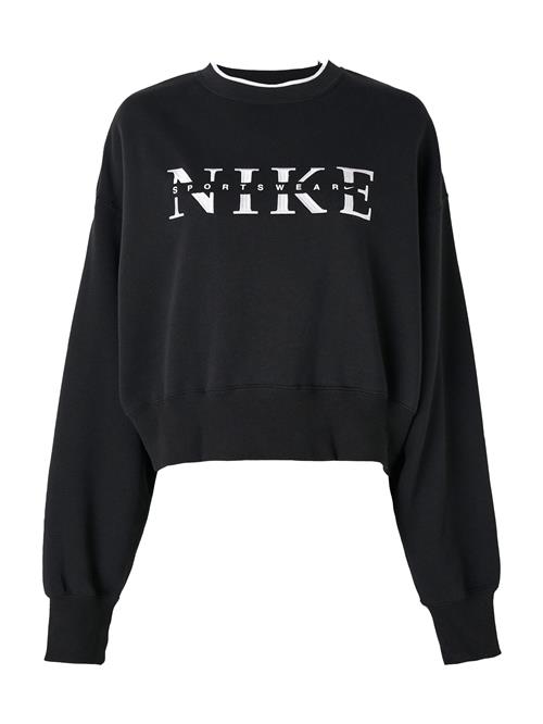 Nike Sportswear Sweatshirt 'PHNX FLC'  sort / hvid