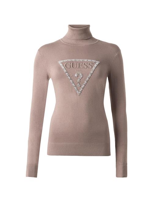 GUESS Pullover 'Melanie'  taupe / sølv / perlehvid