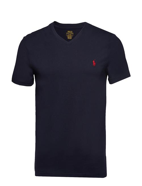 Custom Slim Fit Jersey V-Neck T-Shirt Polo Ralph Lauren Navy
