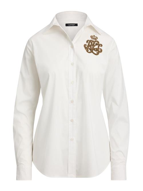 Lauren Ralph Lauren Bluse 'Jamelko'  guld / hvid