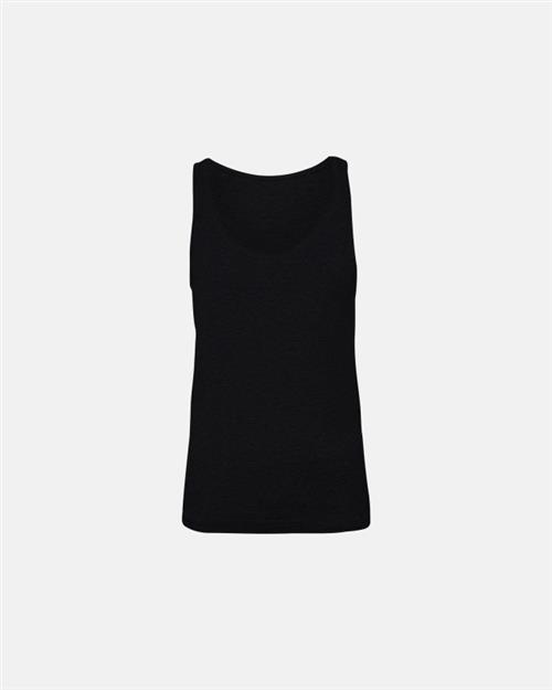 Top med brede stropper | bambus | sort