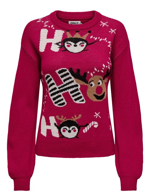 Onlxmas Ls Balloon O-Neck Box Knt ONLY Red