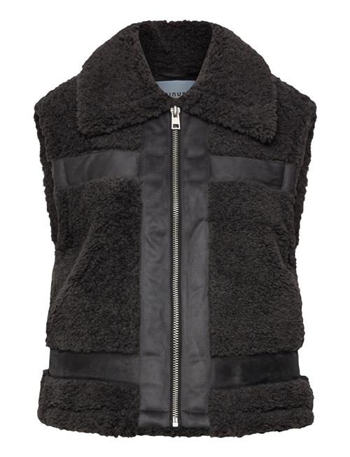 Msalda Faux Fur Vest Minus Black