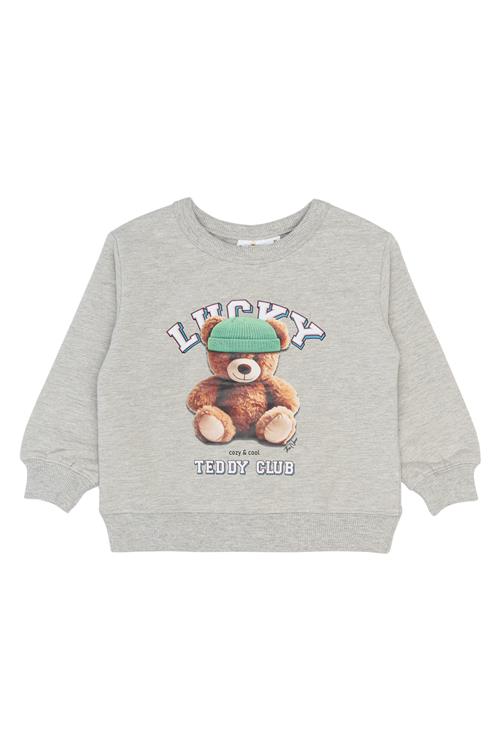 The New Siblings Pippin Sweatshirt Light Grey Melange  Light Grey Melange 104 cm  Grå  104 cm  unisex