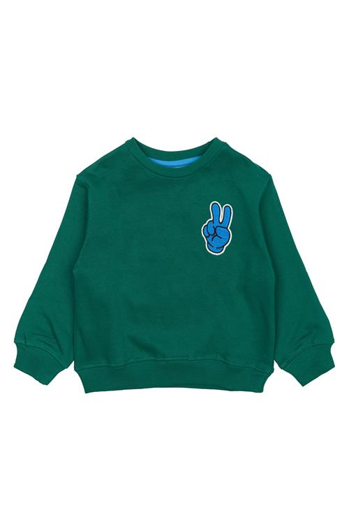 The New Siblings GOTS Phineas Sweatshirt Alpine Green  Alpine Green 98 cm  Grøn  98 cm  mand