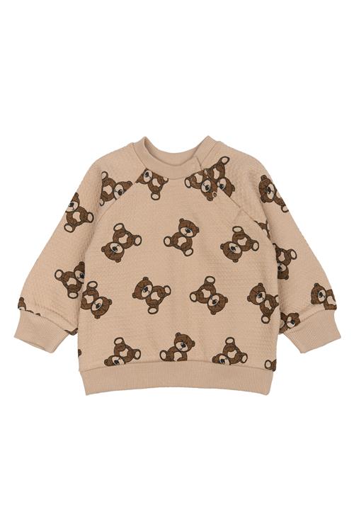 The New Siblings GOTS Primo Vaflet Sweatshirt Humus  Humus 74 cm  Beige  74 cm  mand
