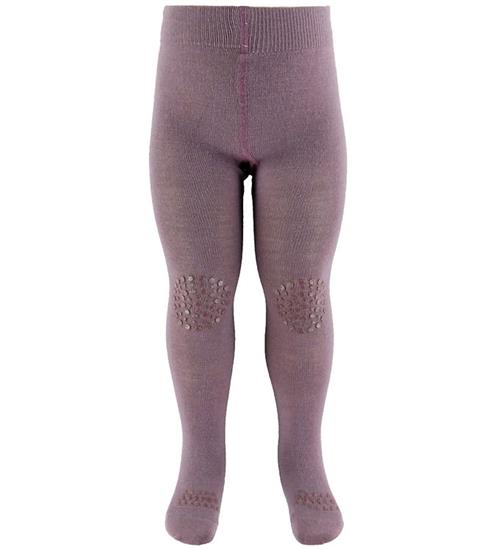GoBabyGo Skridsikre Strømpebukser - Noos - Uld - Dark Purple Dov