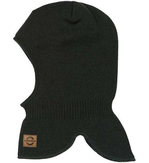 Mikk-Line Elefanthue - Strik - Uld/Akryl - 2-lags - Darkest Spro