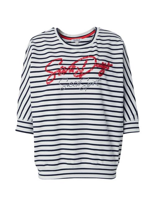 Soccx Sweatshirt  navy / lys rød / hvid