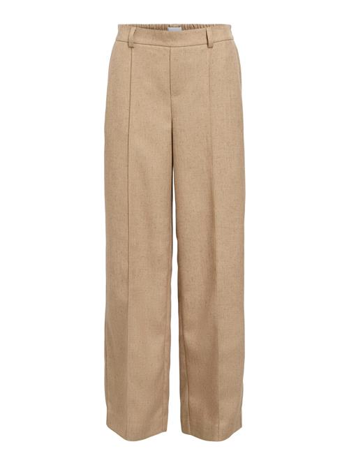 OBJECT Bukser med fals 'OBJBEA LISA'  beige-meleret