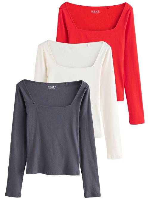 Next Shirts  grå / rød / hvid