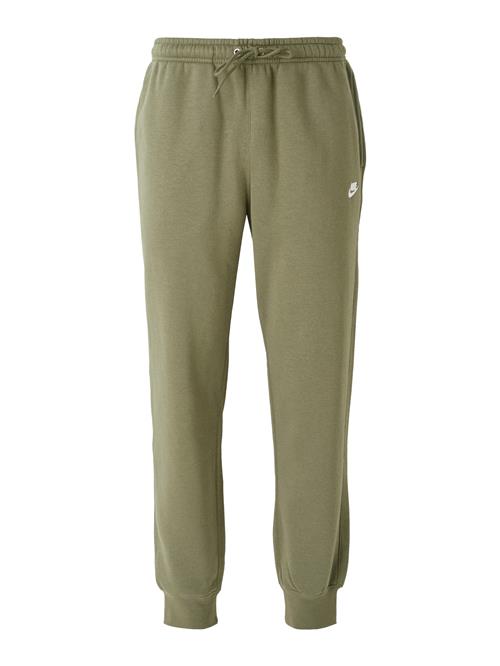 Nike Sportswear Bukser 'Club'  oliven / hvid