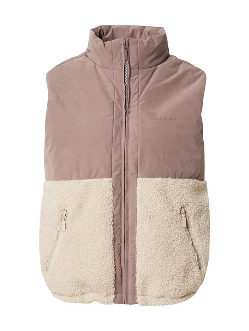 mazine Vest  mokka / uldhvid
