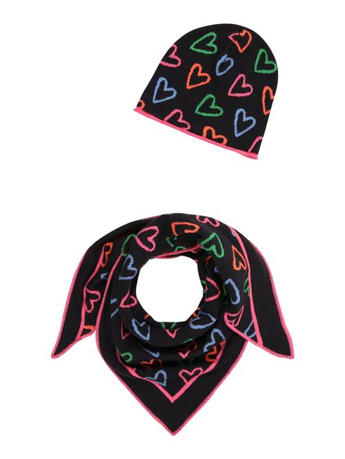 Zwillingsherz Sæt  marin / dueblå / lime / lys pink