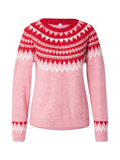 ONLY Pullover  lyserød / rød / hvid