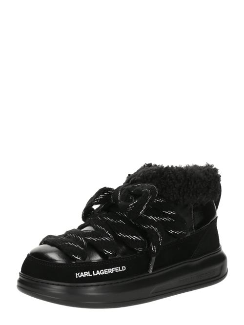 Karl Lagerfeld Snørestøvletter  sort / offwhite