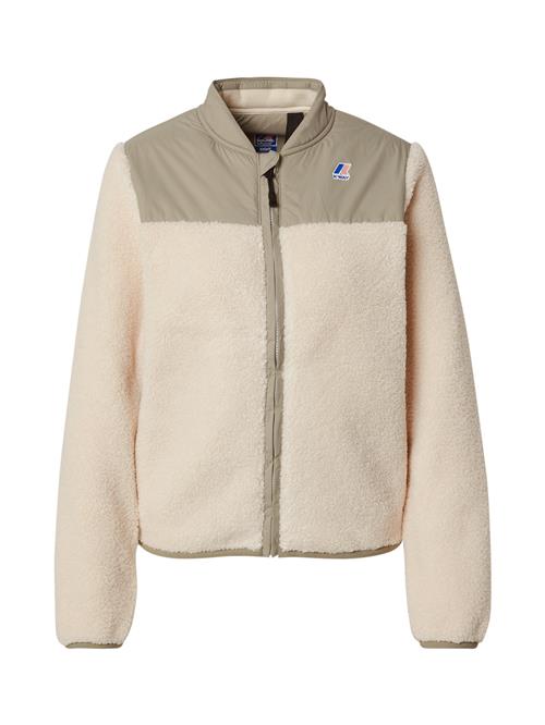K-Way Fleecejakke 'Bernardine 4.0 Orsetto'  ecru / khaki