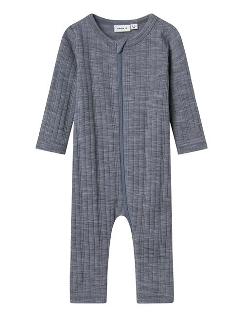 Nbmwang Wool Needle Nightsuit Solid Noos Name It Grey