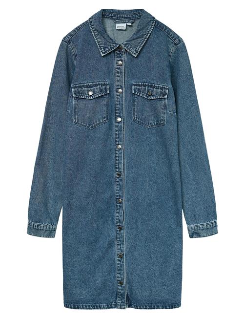 Vmjennie Ls Short Denim Dress Ga Noos Vero Moda Blue