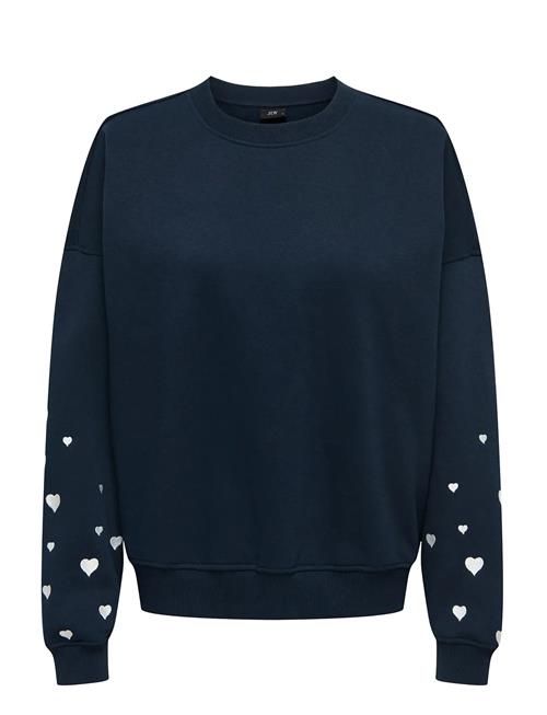 Jdymesa L/S O-Neck Emb Sweat Jrs Noos JDY Navy