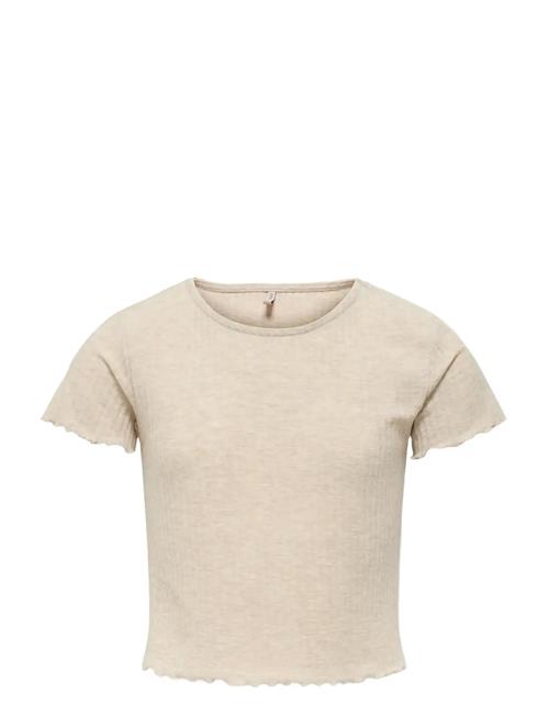 Kognella S/S O-Neck Top Noos Jrs Kids Only Beige