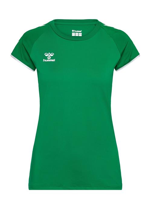 Hmlcore Volley Stretch Tee Wo Hummel Green