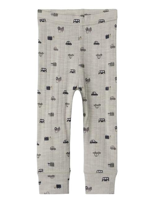 Nbmwang Wool Needle Longjohn Noos Name It Grey
