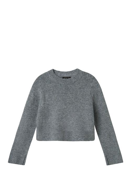 Nlfkleave Ls Short Knit Noos LMTD Grey