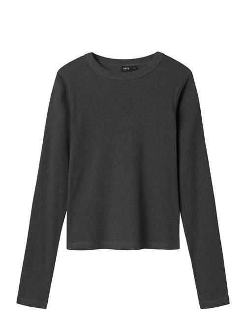 Nlfhinaja Ls Solid Short S Top Noos LMTD Grey