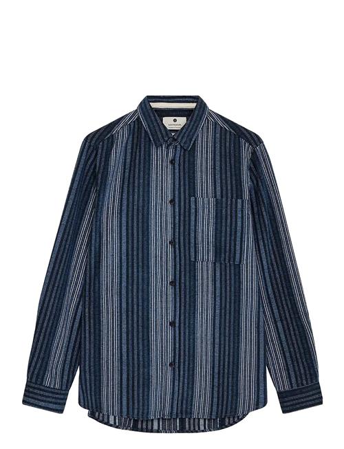 Akleif Brushed Stripe Anerkjendt Navy