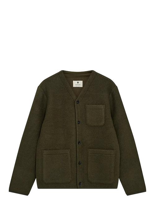 Aksigurd Boiled Wool Overshirt Anerkjendt Khaki