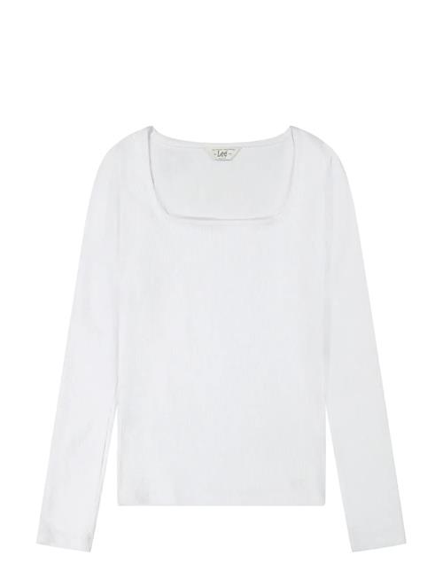 Ls Square Neck Lee Jeans White