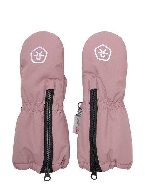 Mittens Long W. Zipper Color Kids Pink