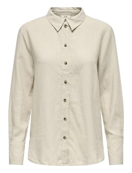 Jdysay L/S Linen Loose Shirt Wvn Noos JDY Beige