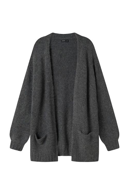 Nlfnava Ls Long Knit Cardigan Noos LMTD Grey