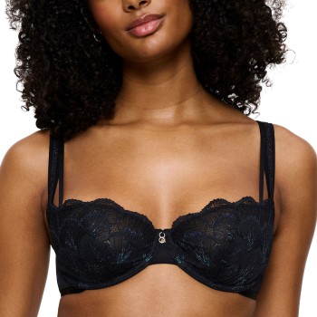 Triumph Bh Palina Moonlight Kiss Wired Bra Sort polyamid F 70 Dame