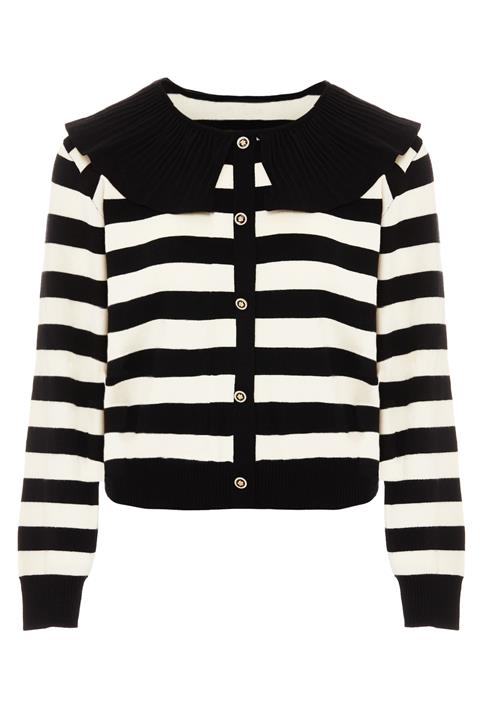 NAEMI Cardigan  guld / sort / hvid