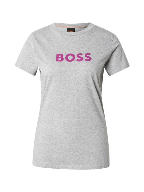 BOSS Orange Shirts 'Elogo 5'  grå-meleret / lilla