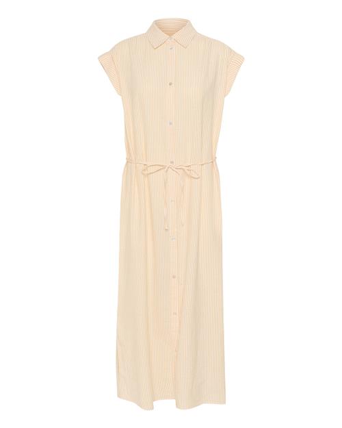 SAINT TROPEZ Blusekjole  lysebeige / hvid