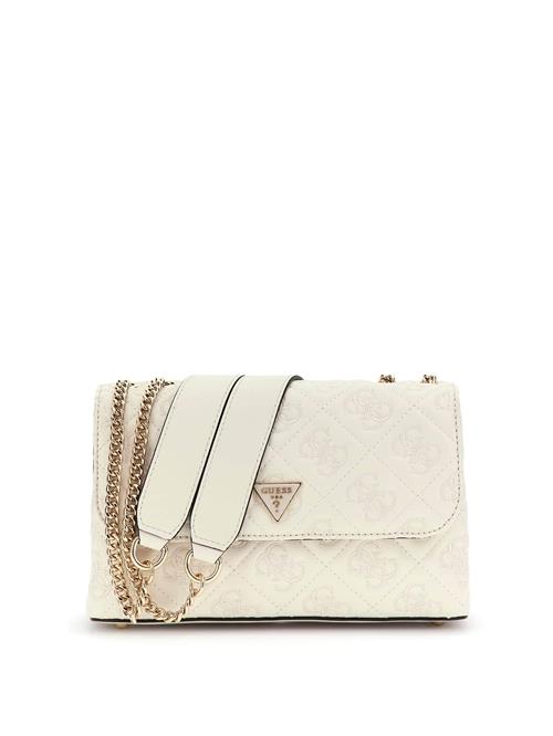 GUESS Skuldertaske 'ADELASIA CNVRTBLE XBODY FLAP'  guld / hvid