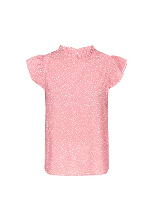 NAEMI Bluse 'Fashion Look'  lyserød / hvid