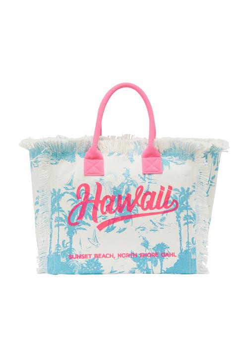 ebeeza Shopper  lyseblå / mørk pink / hvid