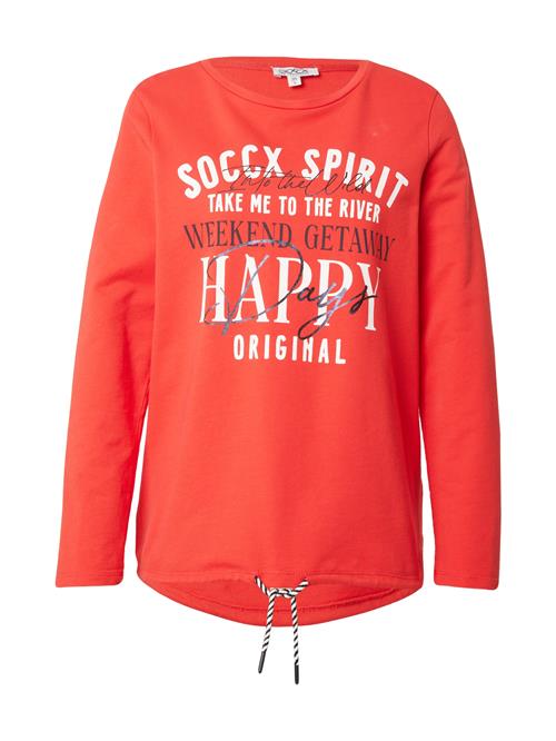 Soccx Sweatshirt  rød / sort / hvid